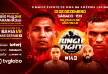Jungle Fight 143 terá duas disputas de cinturão em São Paulo