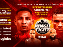 Jungle Fight 143 terá duas disputas de cinturão em São Paulo