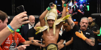 Novamente com casa cheia, Jungle Fight 148 consagra Emerson Apache campeão peso-pena do MMA World League