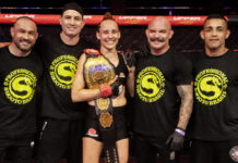Thalita Soares nocauteia Tatiane Aguiar e conquista cinturão peso-mosca no Shooto Brasil 137