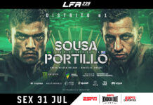 Brasil x Uruguai lidera o card do LFA 238 em Brasília