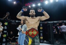 Matheus Rocha nocauteia no primeiro round e conquista cinturão no Thunder Fight 55