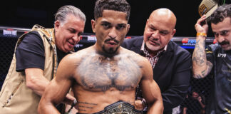 LFA 241: Rafael Pereira nocauteia Vinicius Pires e conquista cinturão mundial em Belo Horizonte